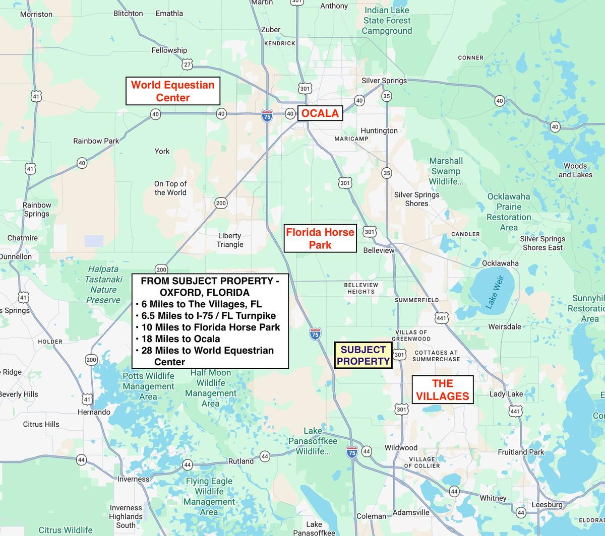 Property proximity map