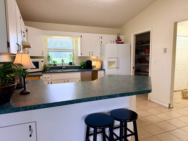 Kitchen & living area flow